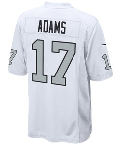 Las Vegas Raiders Davante Adams 17 Alternate Game Jersey - White Jersey