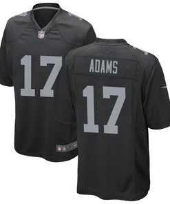 Las Vegas Raiders Davante Adams 17 Game Jersey - Black Jersey