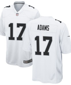 Las Vegas Raiders Davante Adams 17 Game Jersey - White Jersey
