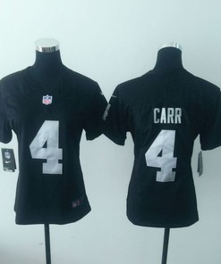 Las Vegas Raiders Derek Carr #4 Nfl 2020 Black Womens Jersey