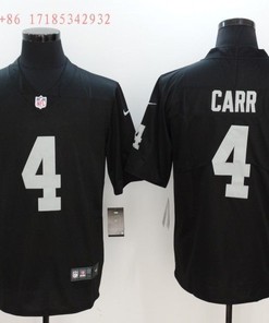 Las Vegas Raiders Derek Carr #4 Nfl Black Jersey Jersey