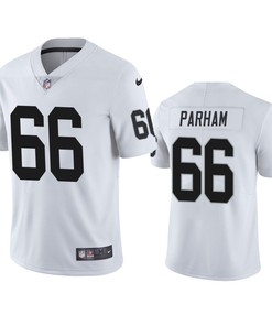 Las Vegas Raiders Dylan Parham 66 White Vapor Limited Jersey