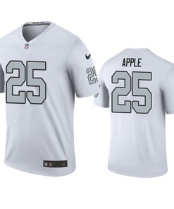 Las Vegas Raiders Eli Apple White Color Rush Legend Jersey