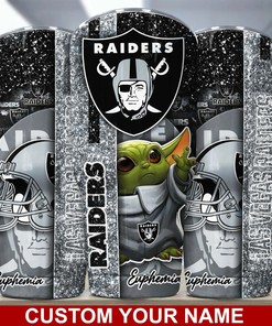Las Vegas Raiders Engraved Tumbler - Custom Name, Durable and Stylish
