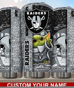 Las Vegas Raiders Engraved Tumbler - Custom Name, Durable and Stylish