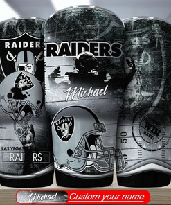 Las Vegas Raiders Engraved Tumbler - Custom Name Personalization