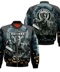 Las Vegas Raiders Halloween Horror 3D T Shirt Hoodie Jersey Bomber Jacket