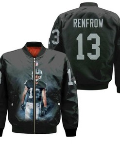 Las Vegas Raiders Hunter Renfrow 13 NFL Legends Black Gift For Raiders Fans Bomber Jacket