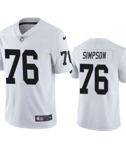 Las Vegas Raiders John Simpson 76 White Vapor Untouchable Limited Jersey