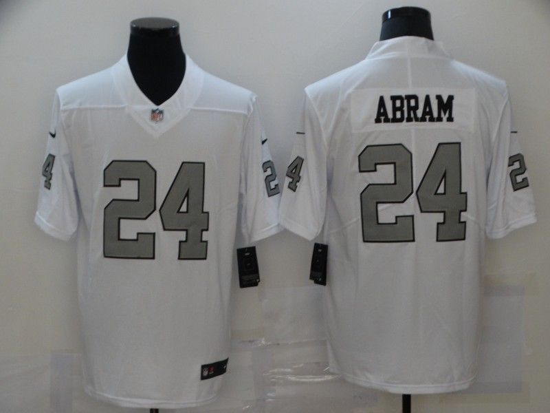 Las Vegas Raiders Johnathan Abram #24 Nfl White Jersey Jersey