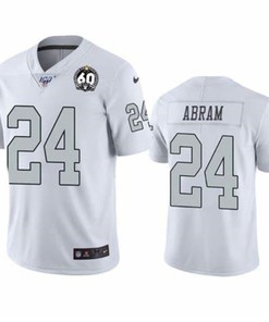 Las Vegas Raiders Johnathan Abram #24 Nfl White Jersey Jersey