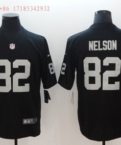 Las Vegas Raiders Jordy Nelson #82 Nfl Black Jersey Jersey