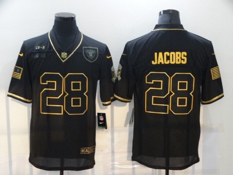 Las Vegas Raiders Josh Jacobs #28 Nfl 2020 Black Jersey