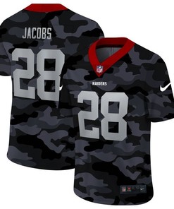 Las Vegas Raiders Josh Jacobs #28 Nfl 2020 Camo Black Jersey