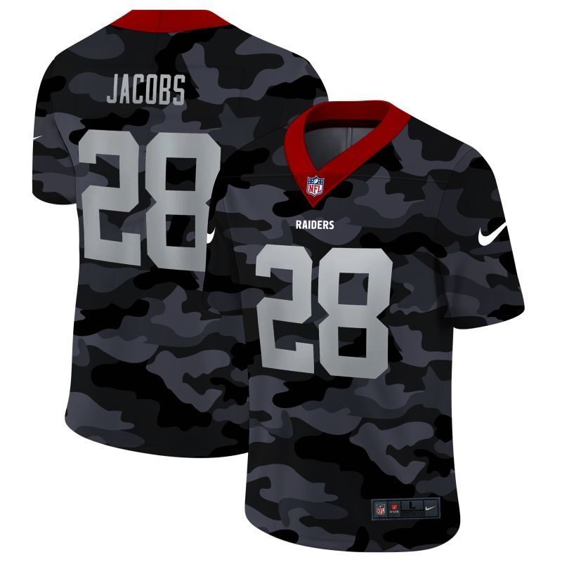 Las Vegas Raiders Josh Jacobs #28 Nfl 2020 Camo Jersey