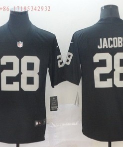 Las Vegas Raiders Josh Jacobs #28 Nfl Black Jersey Jersey