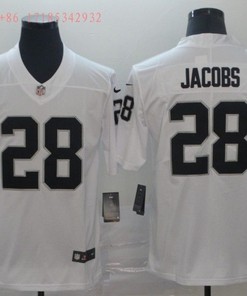 Las Vegas Raiders Josh Jacobs #28 Nfl White Jersey Jersey
