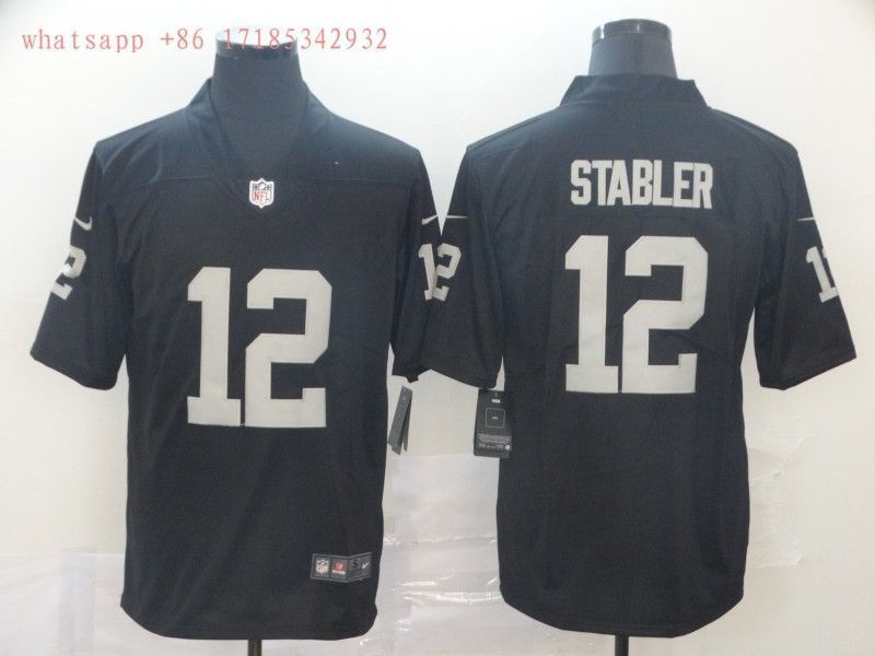 Las Vegas Raiders Ken Stabler #12 Nfl Black Jersey Jersey