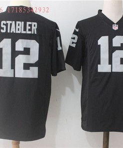Las Vegas Raiders Ken Stabler #12 Nfl Black Jersey Jersey