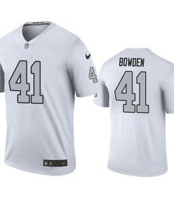 Las Vegas Raiders Lynn Bowden White Color Rush Legend Jersey