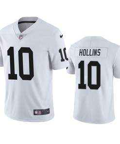 Las Vegas Raiders Mack Hollins 10 White Vapor Limited Jersey