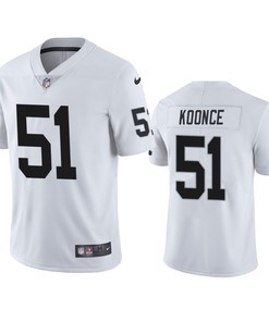 Las Vegas Raiders Malcolm Koonce 51 White Vapor Limited Jersey