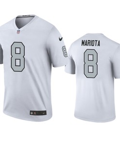 Las Vegas Raiders Marcus Mariota White Color Rush Legend Jersey - Mens