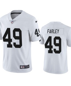 Las Vegas Raiders Matthias Farley 49 White Vapor Limited Jersey