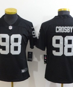 Las Vegas Raiders Maxx Crosby #98 Nfl 2020 Black Womens Jersey