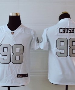 Las Vegas Raiders Maxx Crosby #98 Nfl 2020 White Jersey