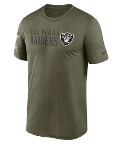 Las Vegas Raiders Men 2022 Salute to Service Legend Team T-Shirt - Olive