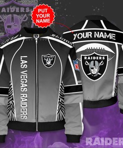 Las Vegas Raiders Personalized LVR Bomber Jacket