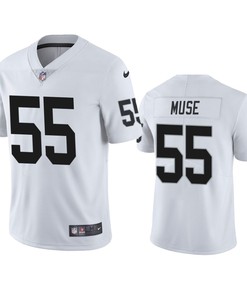 Las Vegas Raiders Tanner Muse White Vapor Limited Jersey