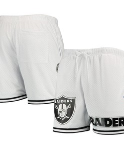 Las Vegas Raiders Team Standard Mesh Shorts - White/Black
