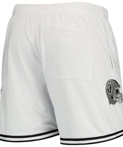 Las Vegas Raiders Team Standard Mesh Shorts - White/Black