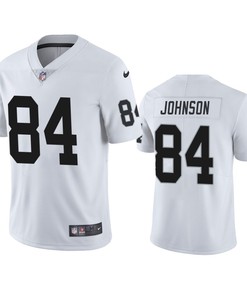 Las Vegas Raiders Tyron Johnson 84 White Vapor Limited Jersey - Men's