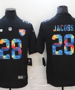 Las Vegas???raiders???josh???jacobs???#28???nfl 2020 Black Jersey