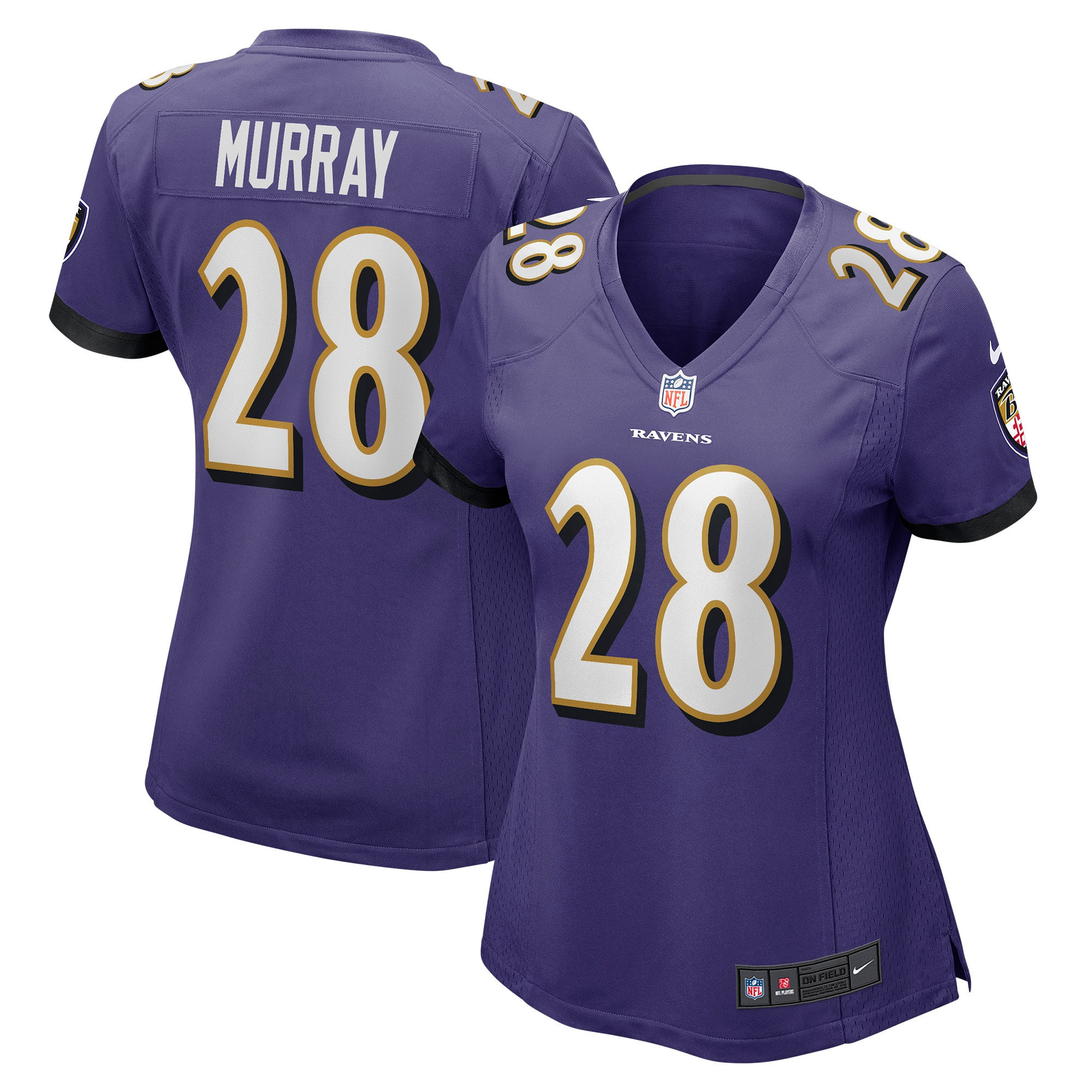 Latavius Murray Baltimore Ravens Womens Game Jersey - Purple Nfl