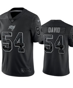 Lavonte David 54 Tampa Bay Buccaneers Black Reflective Limited Jersey - Men