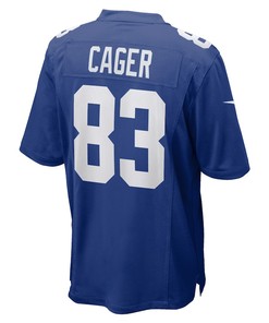 Lawrence Cager 83 New York Giants Home Game Player Jersey - Royal