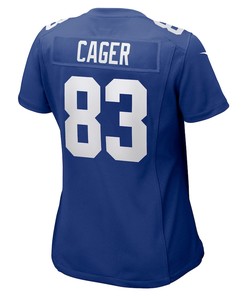 Lawrence Cager 83 New York Giants Women's Home Game Player Jersey - Royal