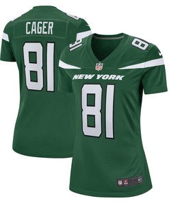 Lawrence Cager New York Jets Women's Team Game Player Jersey - Gotham Green