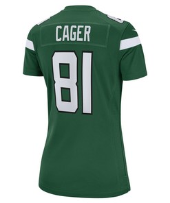 Lawrence Cager New York Jets Women's Team Game Player Jersey - Gotham Green