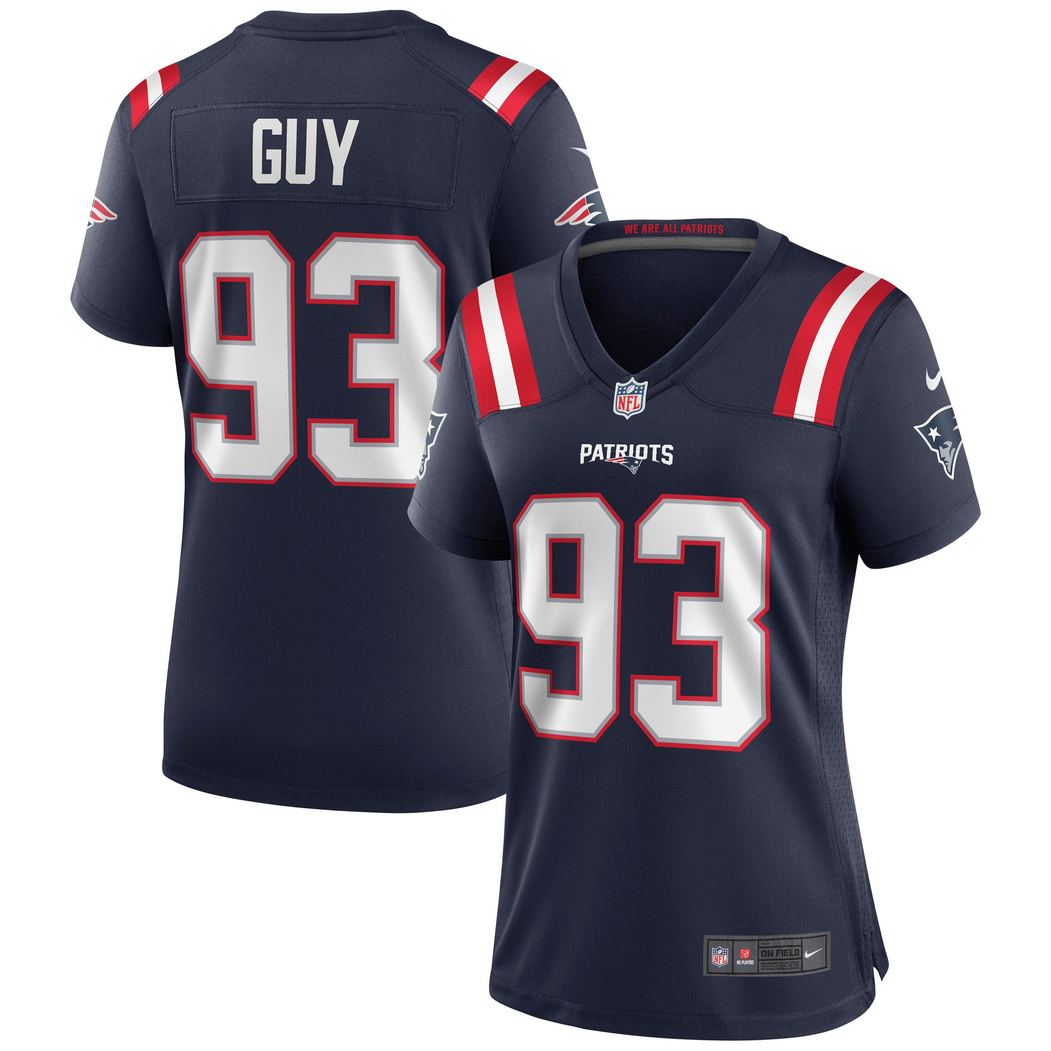 Lawrence Guy New England Patriots Womens Game Jersey - Navy Nfl