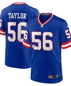 Lawrence Taylor 56 New York Giants Classic Retired Player Game Jersey - Royal