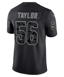 Lawrence Taylor 56 New York Giants Retired Player RFLCTV Limited Jersey - Black