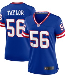 Lawrence Taylor 56 New York Giants Women's Classic Retired Player Game Jersey - Royal