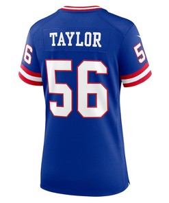 Lawrence Taylor 56 New York Giants Women's Classic Retired Player Game Jersey - Royal