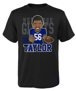 Lawrence Taylor New York Giants Caricature Graphic T-Shirt - Black