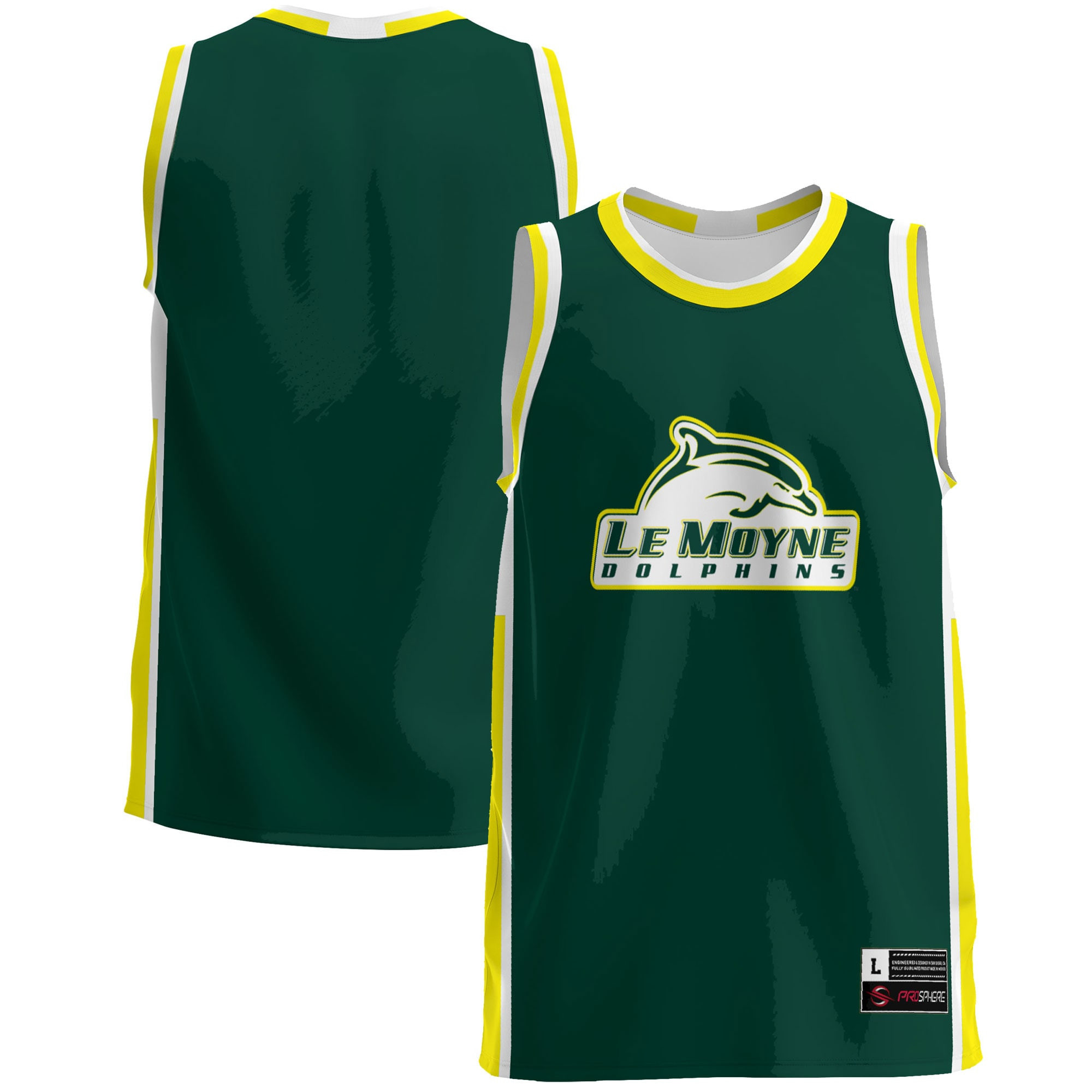 Le Moyne Dolphins Basketball Jersey - Green Ncaa